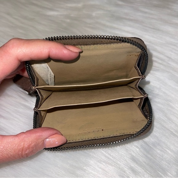 Bottega Veneta Intrecciato Lambskin Zip Around Coin Wallet Purse Card Holder - Picture 8 of 8